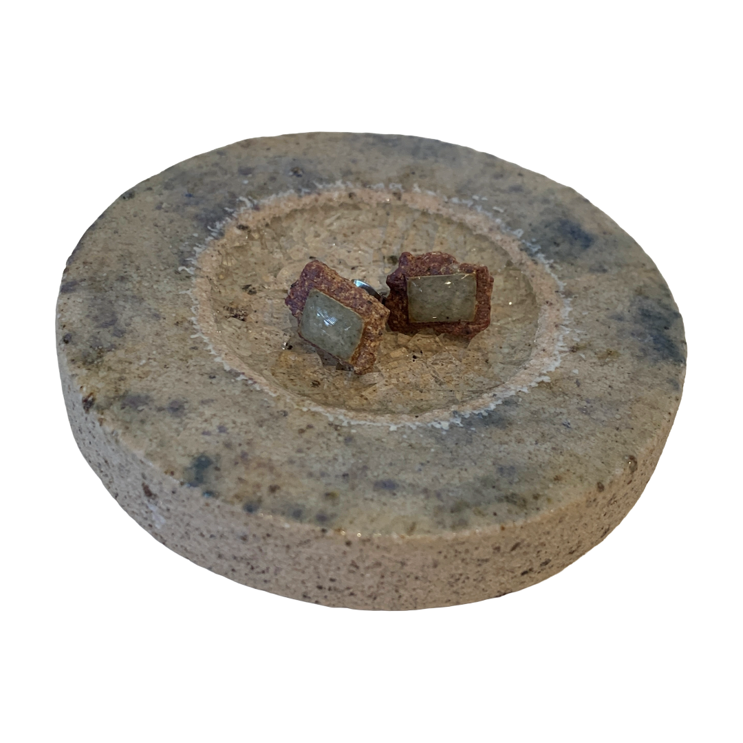 MISA.CO | 'Glazed Ceramic Jewellery + Candle Plate' | Japanese Clay (mixed with wild clay) / Glass