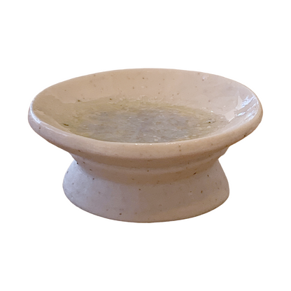 MISA.CO | 'White Ceramic Jewellery + Candle Plate' | Japanese Clay