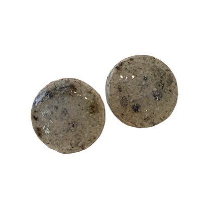 MISA.CO | 'Glazed Ceramic Earrings' | Japanese Clay (mixed with wild clay) | Surgical Stainless Steel fittings