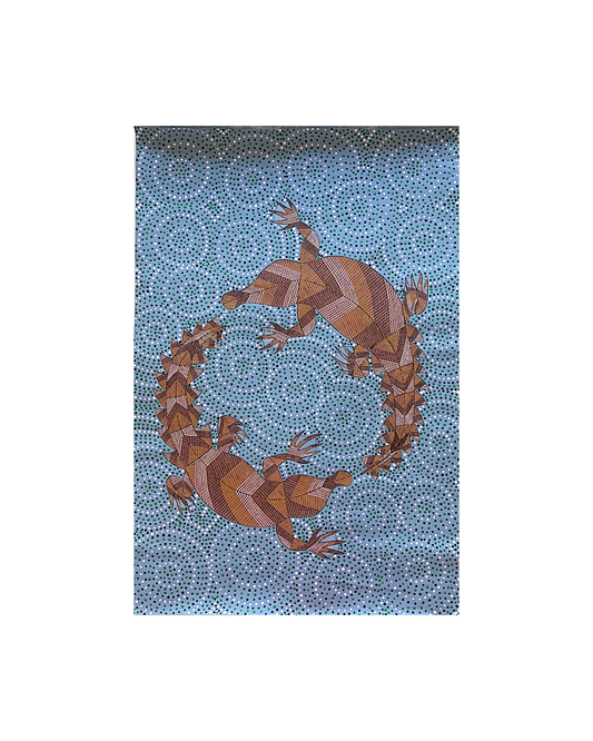 MARK STELLA | ‘Dancing Crocodiles’  | Acrylic on canvas