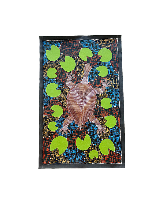 MARK STELLA | ‘Turtle and Lilypads’  | Acrylic on canvas