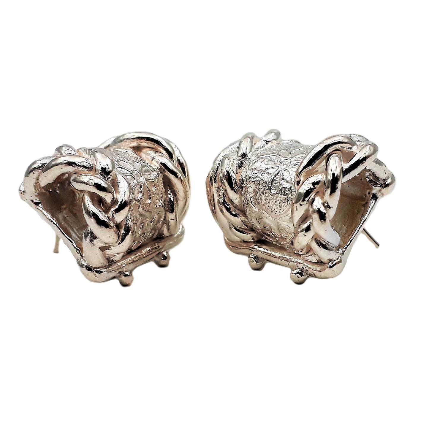 MALKI STUDIO | ‘Ancient Tomorrow II - Stud earrings’ | Responsibly sourced sterling silver