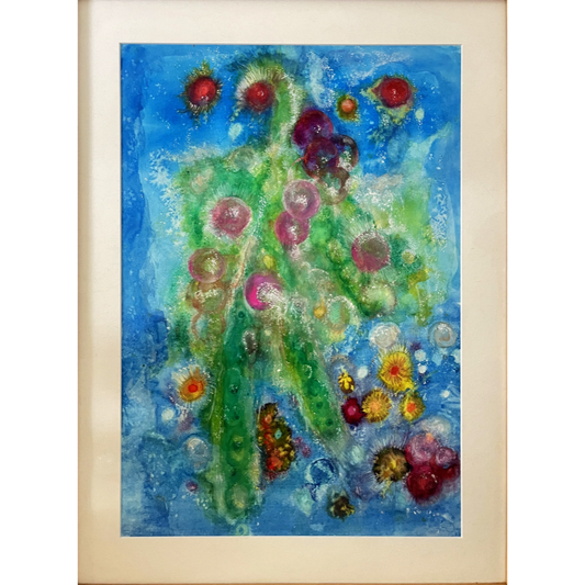 MARIANA VERDAASDONK | 'Blooms' | 2018 | Ink and acrylic on paper | H610 x W470 mm | framed