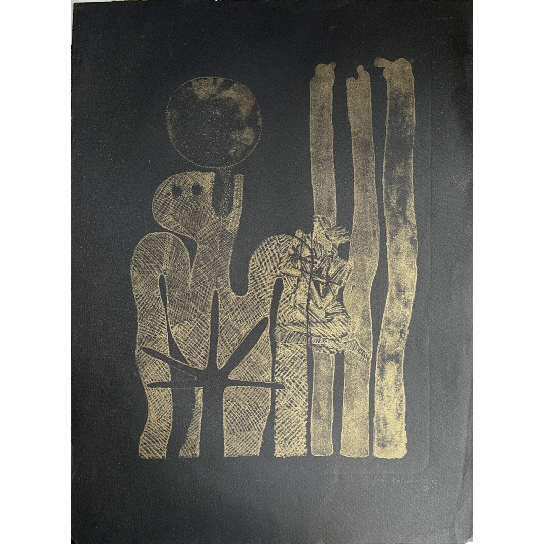 ARONE MEEKS | 'Cryingame' | 1993 | Screenprint | Metalic ink | Paper: 760 x 560 mm