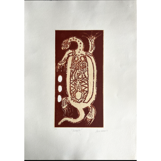 ARONE MEEKS | 'Minuiti' | 2011 | Etching | Brown ink | Matrix: 325 x 165 x  mm
