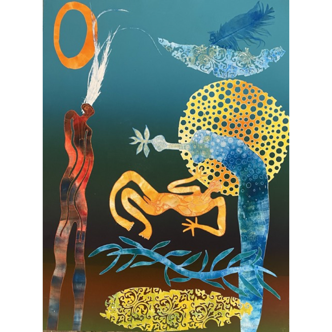 ARONE MEEKS | 'Story Keeper' | 2016 | Monoprint | Paper: 800 x 600 mm