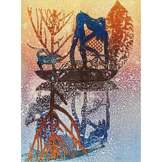 ARONE MEEKS | 'Unbroken VII' | 2016 | Monoprint | Paper: 800 x 605 mm