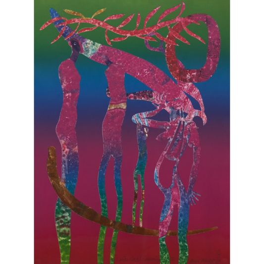ARONE MEEKS | 'White Coral Spawning V' | 2013 | Monoprint | Paper: 800 x 600 mm