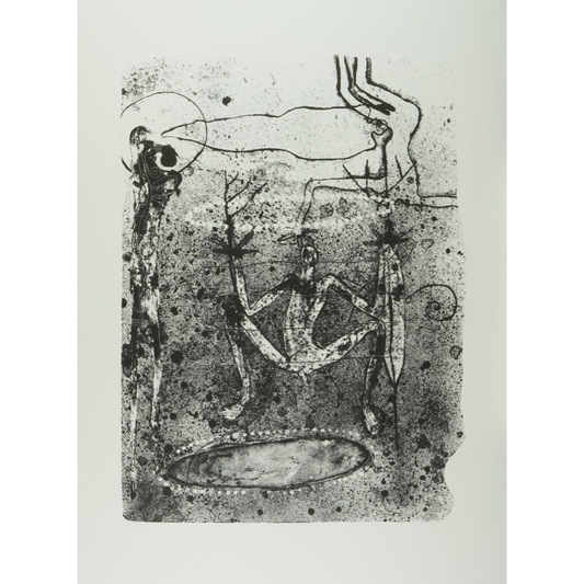 ARONE  MEEKS | 'Birthhole (Black & White state)' | c. 2000 | Lithograph in black ink