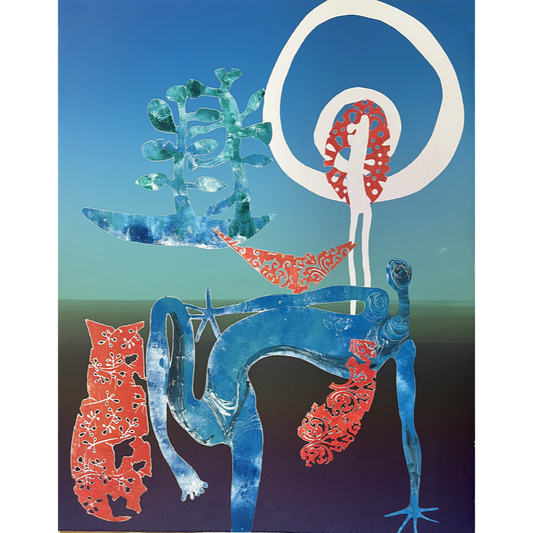 ARONE MEEKS | 'Untitled'  | 2012 | Monoprint (2) | Paper: 805 x 610 mm