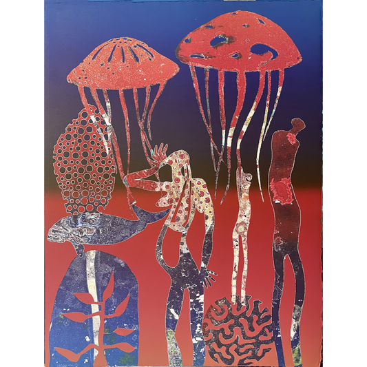 ARONE MEEKS | 'Untitled'  | 2020 | Monoprint (3) | Paper: 805 x 610 mm