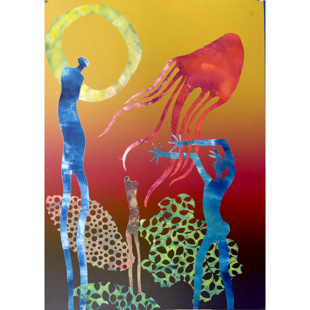ARONE MEEKS | 'Untitled' | 2020 | Monoprint (5) | Paper: 805 x 560 mm