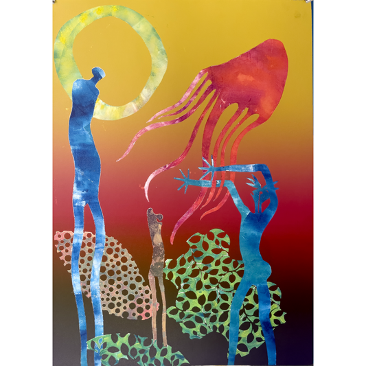 ARONE MEEKS | 'Untitled' | 2020 | Monoprint (5) | Paper: 805 x 560 mm