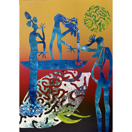 ARONE MEEKS | 'Untitled'  | 2020 | Monoprint (8) | Paper: 800 x 560 mm