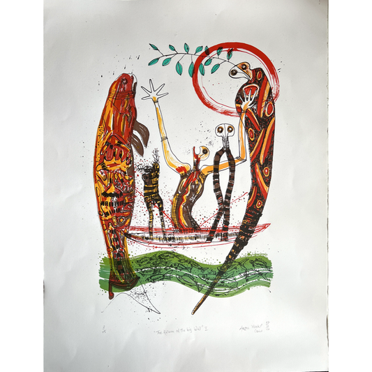 ARONE MEEKS | 'Return of the big wet II' | 2007 | Screenprint | Paper: 755 x 560 mm