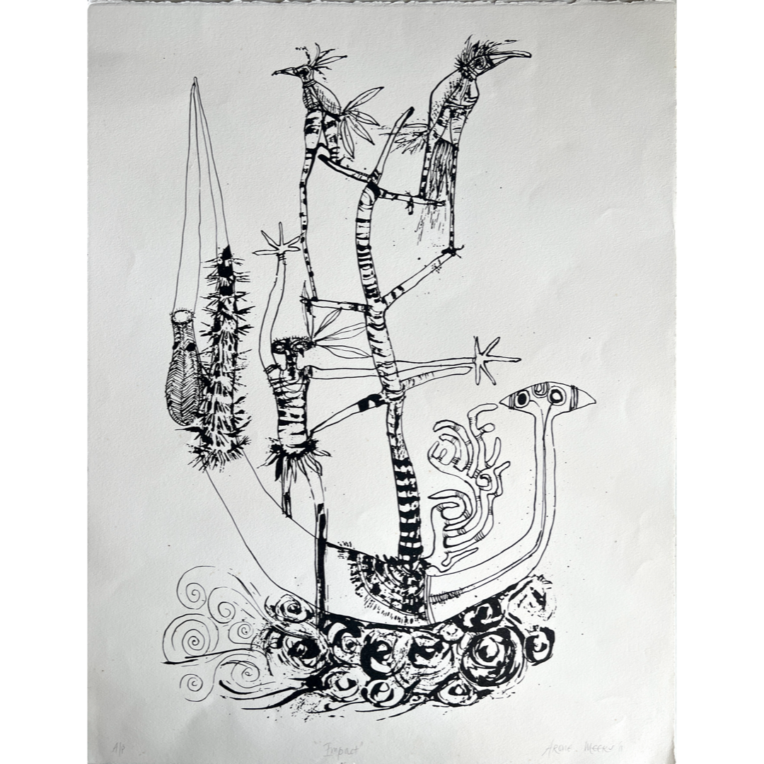 ARONE MEEKS | 'Impact' | 2011 | Screenprint | Paper: 600 x 505 mm