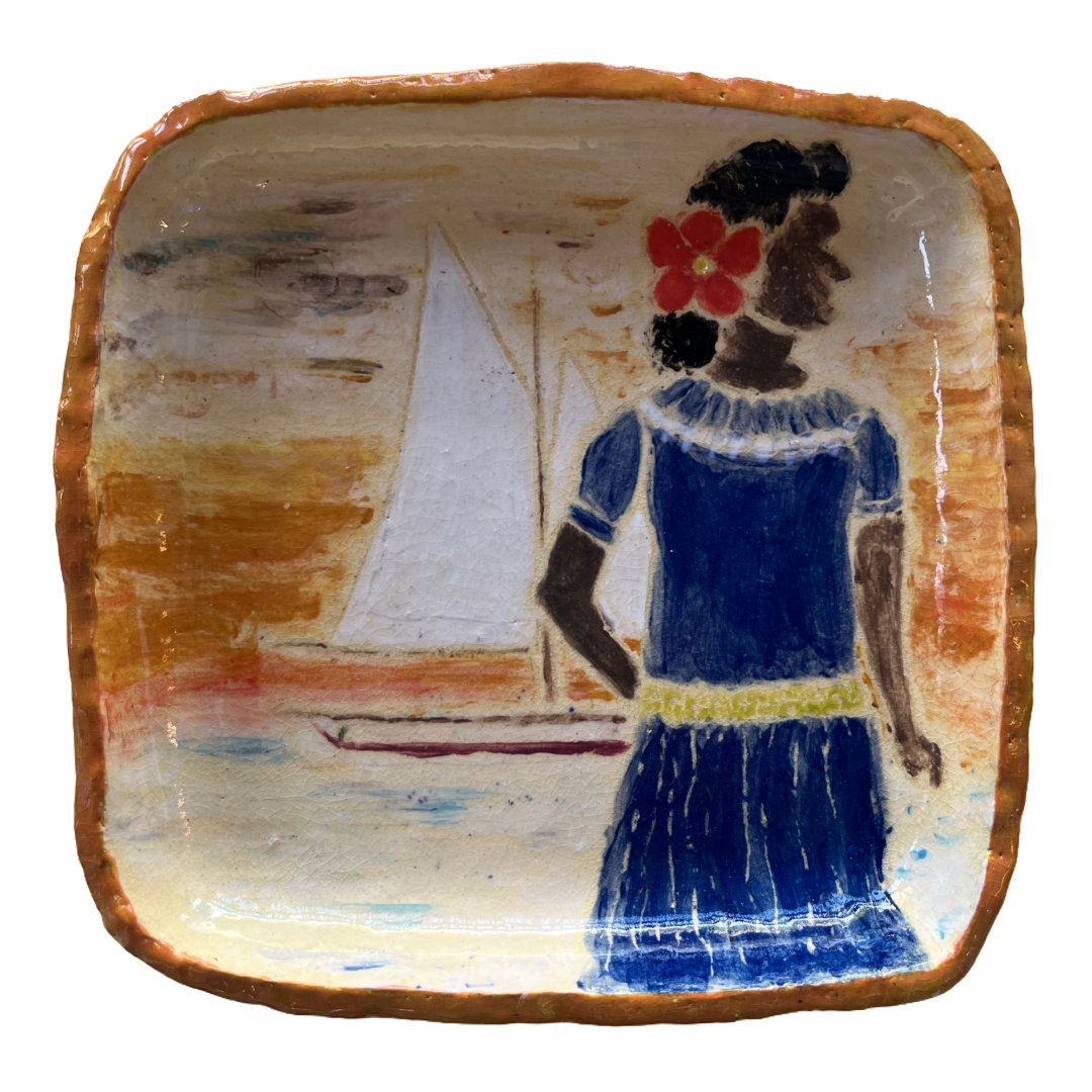 RENAE NONA - NPA Art Centre | ‘Sissy' | 2024 | Hand-painted ceramic plate