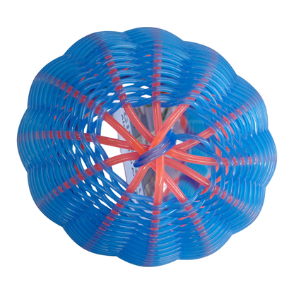 NEPHI DENHAM - Girringun Art Centre | 'Recycled Wire Jawun (basket)' | Neon pink / blue