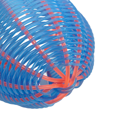 NEPHI DENHAM - Girringun Art Centre | 'Recycled Wire Jawun (basket)' | Neon pink / blue