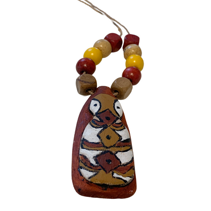 PHILIP DENHAM - Girringun Art Centre | 'Bagu Necklace (2)' | Milky pine