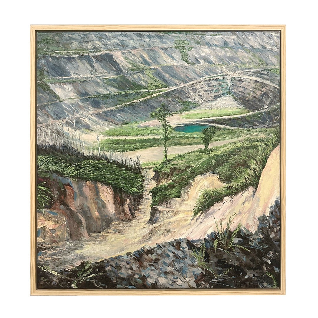 MARILYN TALEO HAVINI | 'Pit Bottom, Panguna' | Oil on canvas