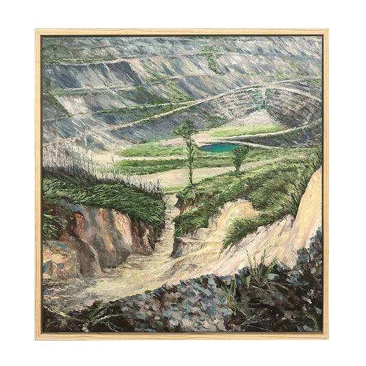 MARILYN TALEO HAVINI | 'Pit Bottom, Panguna' | Oil on canvas