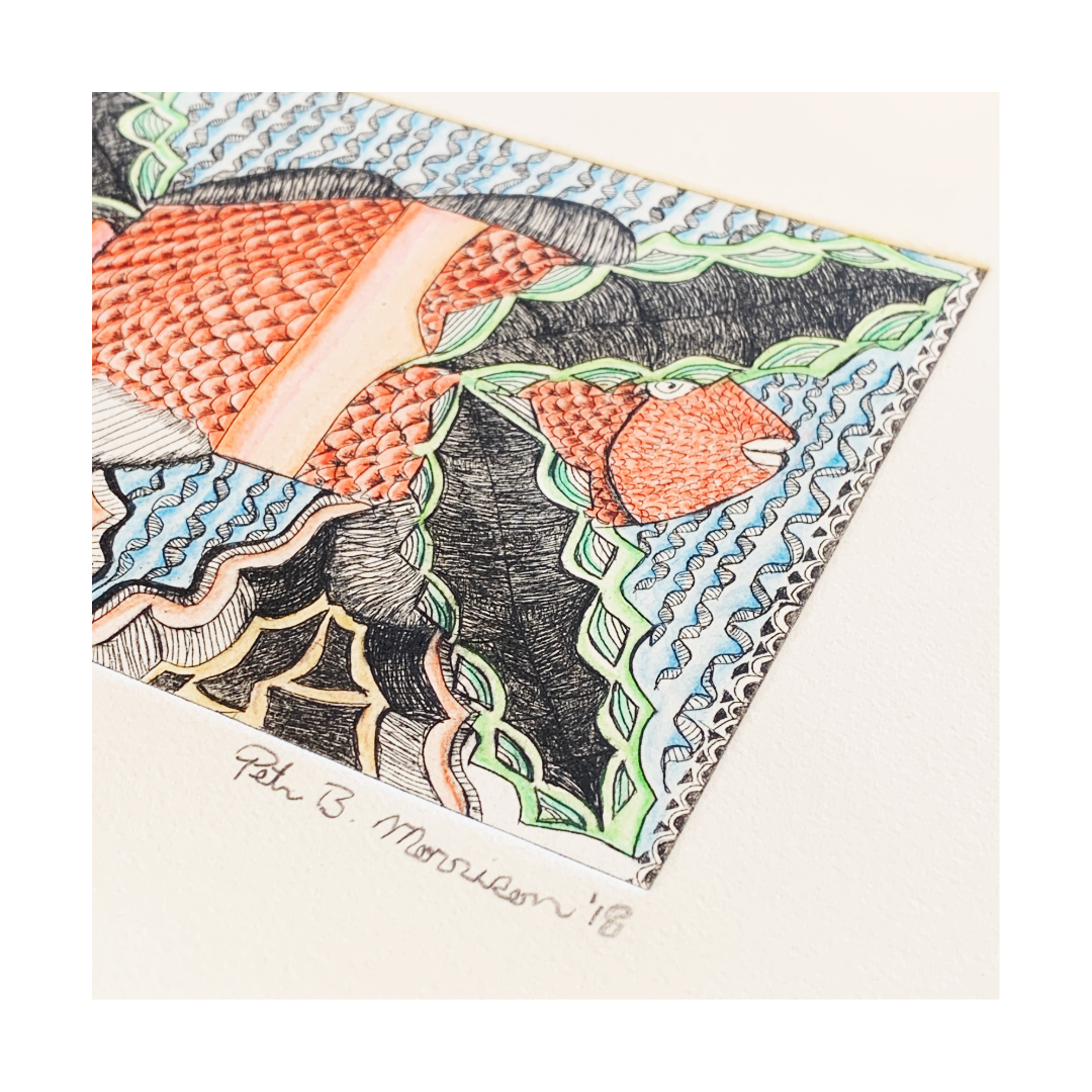 PETER B MORRISON | ‘RED EMPEROR’ TP1/2 | Etching / watercolour