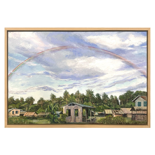 MARILYN TALEO HAVINI | 'Rainbow over Ngalkobul' | Oil on canvas