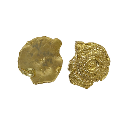 ARTIZ | ‘Spiral Fragment’ Earrings | Gold-plated bronze