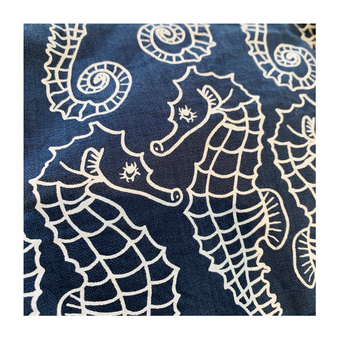 KUKU BULKAWAY ART CENTRE | ‘Seahorse’ Cross body bag | Cotton / screenprint