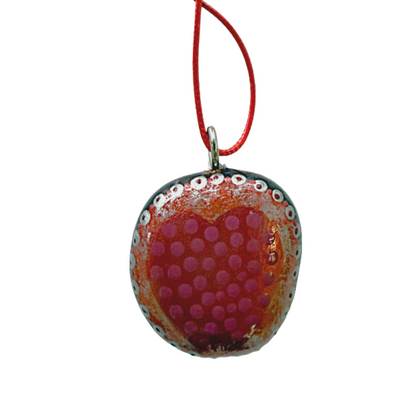 SHERYL J BURCHILL |  'Xmas Bauble (15)' | Hand-painted Burnie Bean