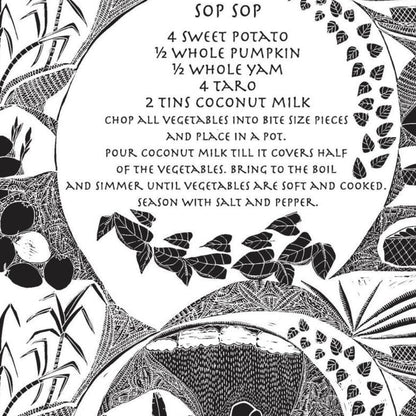 FIONA MOSBY - Moa Arts | 'Sop Sop' | Tea towel
