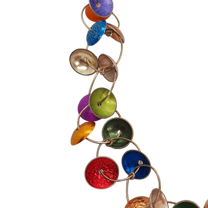ALISON McDONALD | ‘Aliware Sue Necklace’ | Sterling silver & reclaimed anodised aluminium saucepan lids