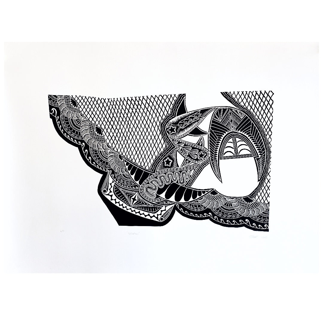 TAHEEGA SAVAGE | ‘Undertow’ | 2025 | Linoprint