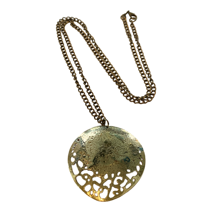 TETSUYA TABATA | 'Moon Necklace / brass chain' | Brass pendant