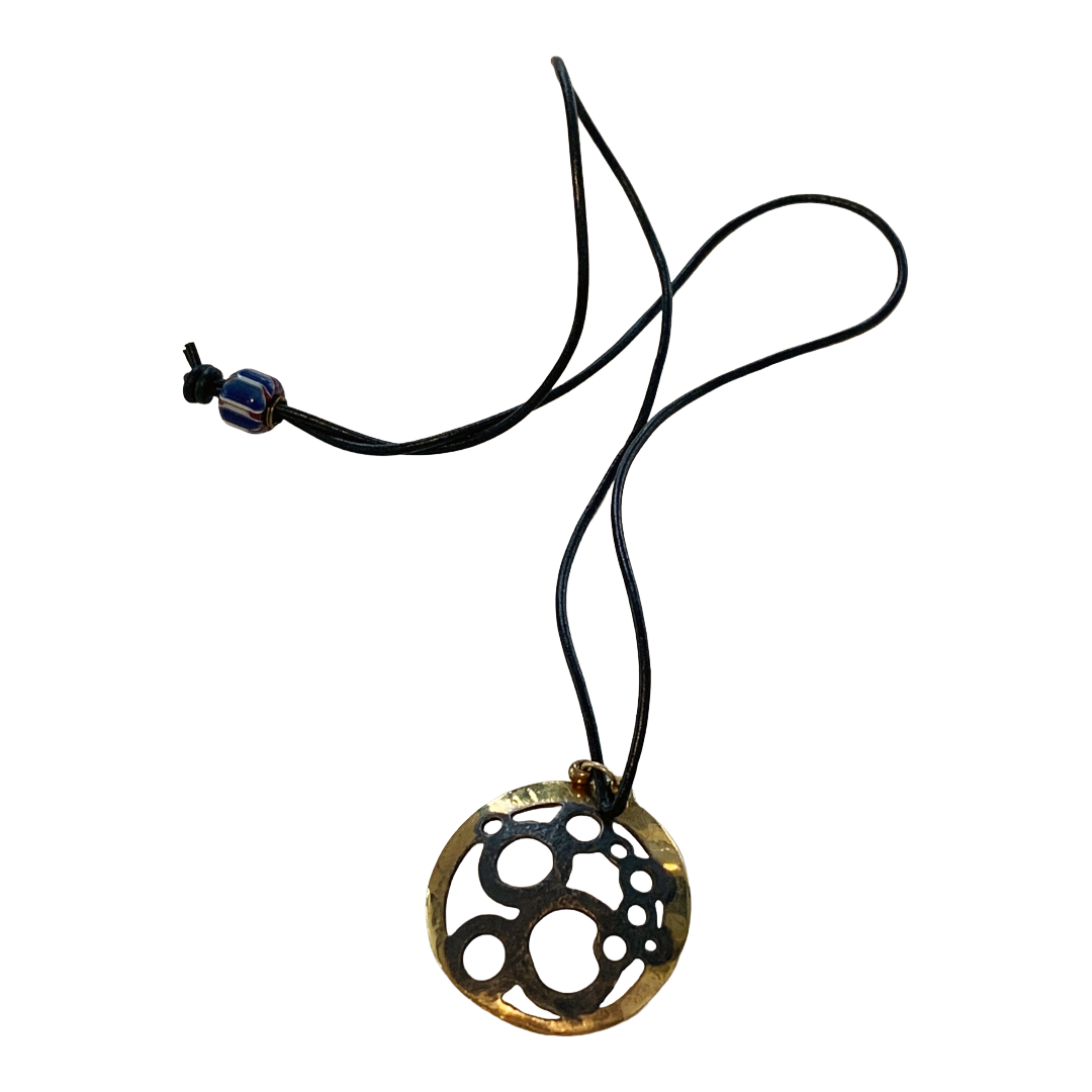TETSUYA TABATA | 'Luna Ripples' | Oxidised brass + cord