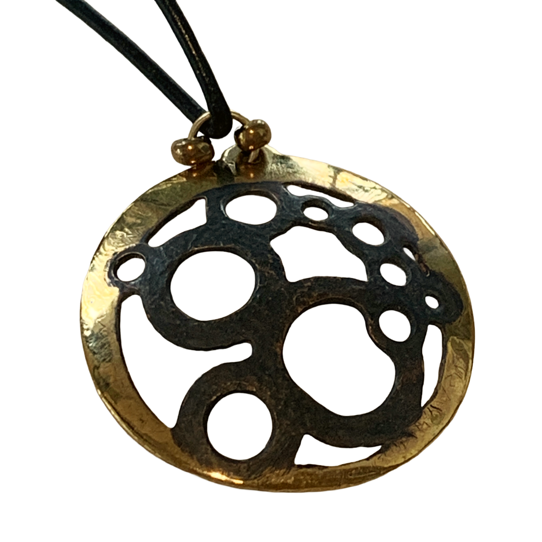 TETSUYA TABATA | 'Luna Ripples' | Oxidised brass + cord