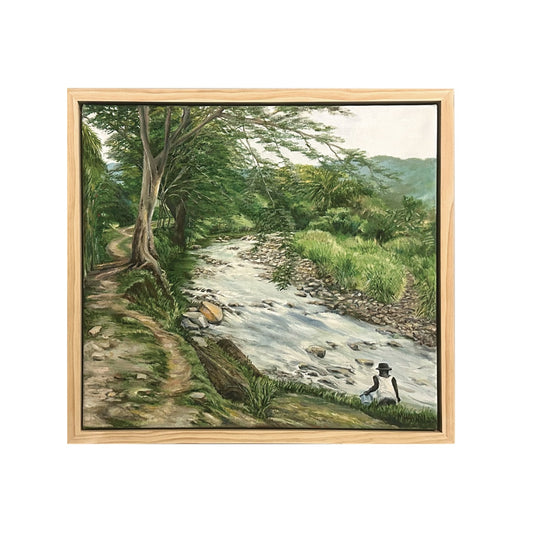 MARILYN TALEO HAVINI | 'Tupukas River, Arawa'  | Oil on canvas