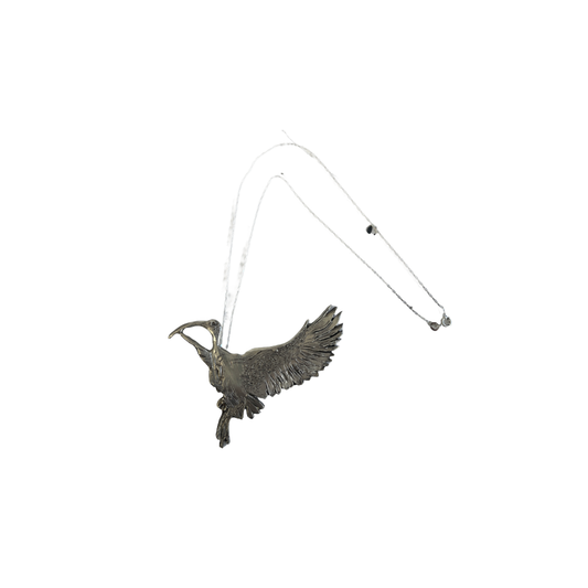 MELISSA STANNARD | ‘Ibis – Threskiornithidae’ | Sterling silver pendant with patina