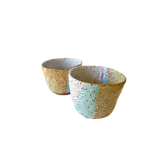 KAT HALL | 'Jade / Shino Cups' | Ceramic