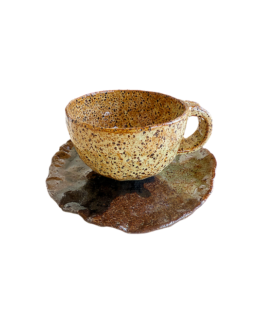 KAT HALL | 'Daintree Cup and Saucer ’ | Ceramic Dish