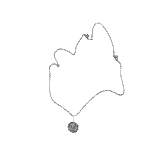 LAURA SCOTT HANDMADE JEWELLERY | ‘Circle Necklace - Small’ | Cast 925 Sterling Silver / 45cm chain