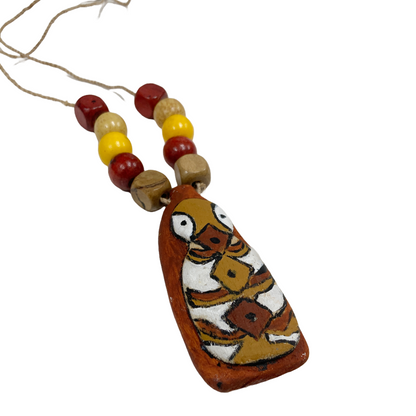 PHILIP DENHAM - Girringun Art Centre | 'Bagu Necklace (2)' | Milky pine