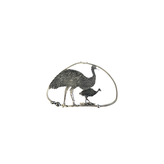 MELISSA STANNARD | ‘Dhinawan Emu’ | sterling silver pendant with patina