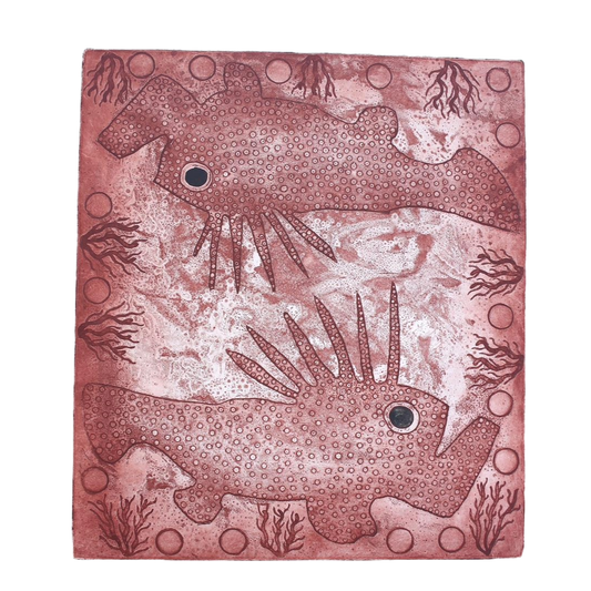 CHRISTINE YANTUMBA | ‘Stone Fish in Red’ | Etching