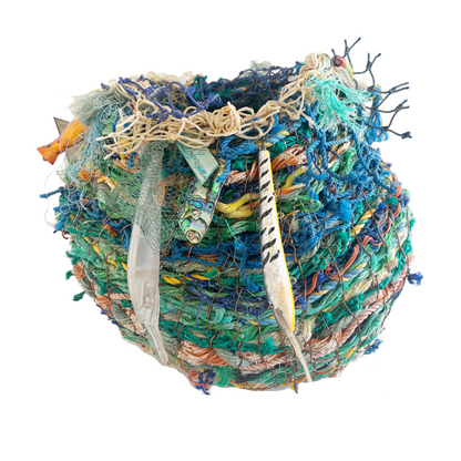 WILD THINGS | ‘Creel Thing (5)' | Large basket | Recycled + found objects / copper