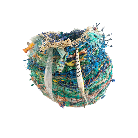 WILD THINGS | ‘Creel Thing (5)' | Large basket | Recycled + found objects / copper