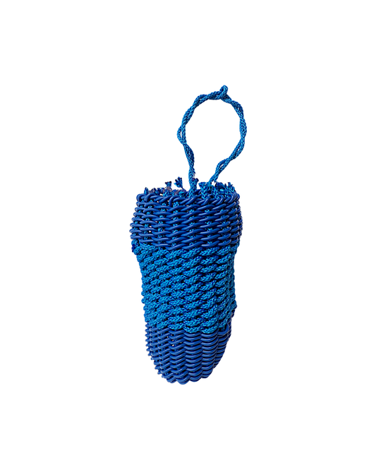 GIRRINGUN ART CENTRE – Nephi Denham | ‘Mindi’ basket  | Blue electrical wire and rope