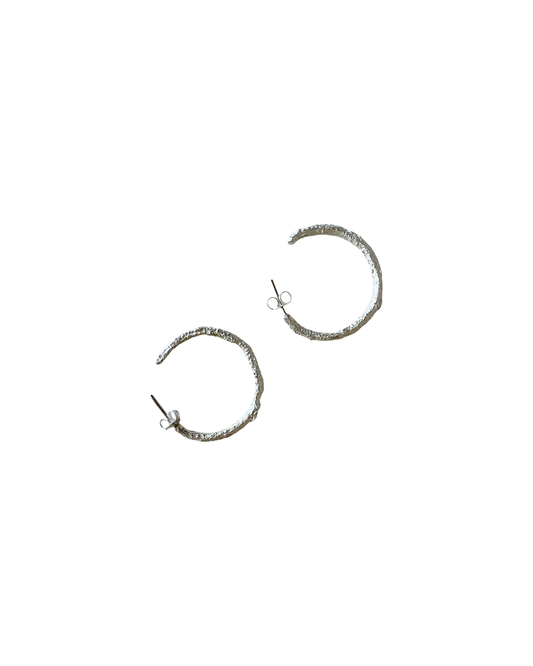 BREATH AND ESSENCE | 'Twig Hoops' Earrings | 925 silver