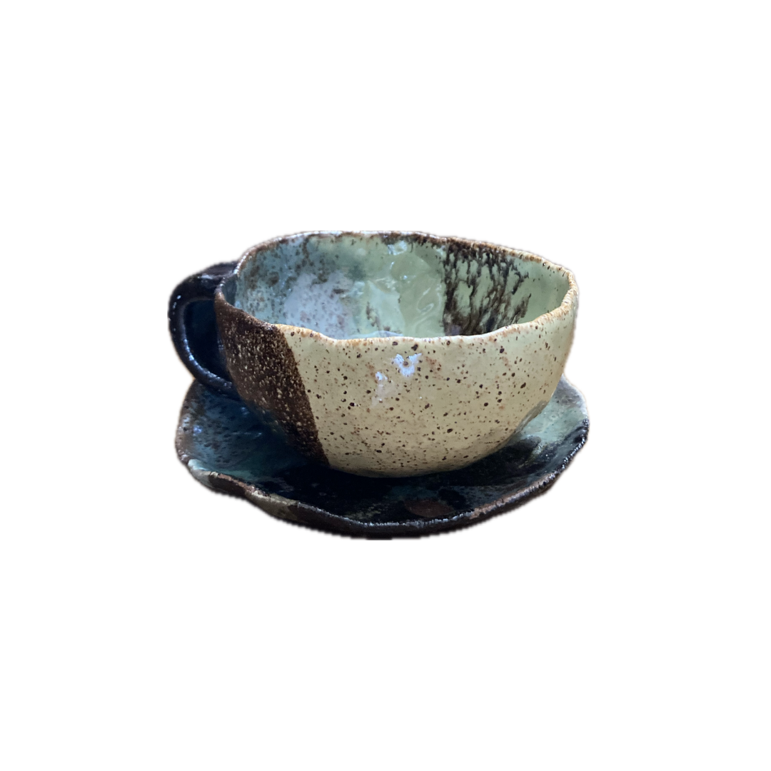 KAT HALL | 'Profundo Cup + Saucer Set' | Ceramics